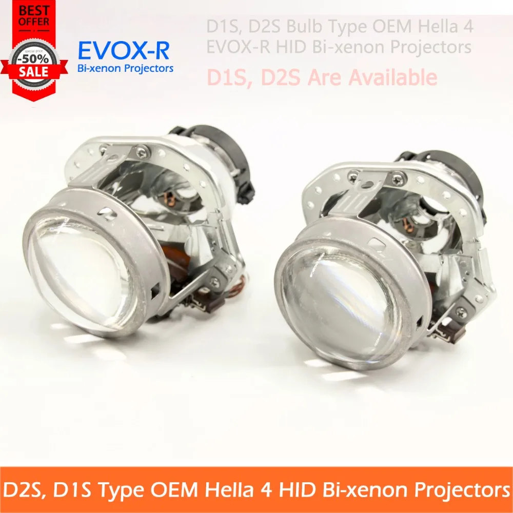 2pc OEM Type D1S D2S Bulb Base Hella 4 EVOXR HID Bixenon Projector