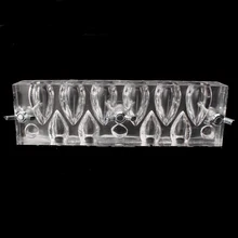 1 шт. переоценивают пирамидки благовоний изготовления пресс-формы 10 отверстий акриловый прозрачный башня для благовоний пресс-форма инструменты сделай-сам diy-творчества suuplies