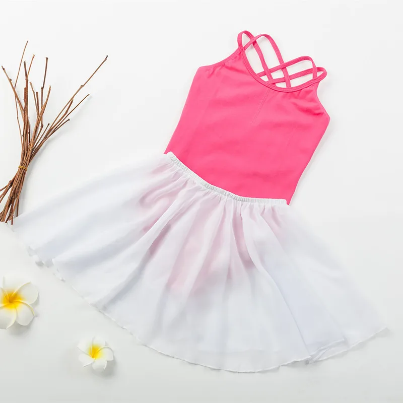 

2019 Ballet Leotards Cotton Ballet Dress Camisole Girls Ballet Dance Dance wear Gymnastics Leotard Strap Ballet Leotard Dress