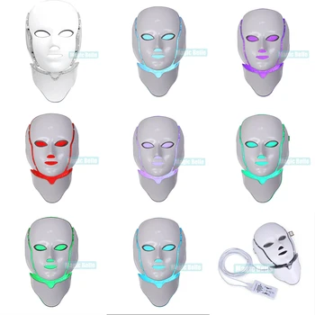 

Photodynamic LED Facial Mask Daily Beauty Instrument Anti Acne Skin Rejuvenation LED Beauty Mask for Face Neck Ear
