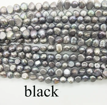 

Wholesale 5PCS 8-9MM 3A quality Natural White/Black/Gray/Pink Baroque Seawater Pearl, DIY Loose Bead Necklace 15"