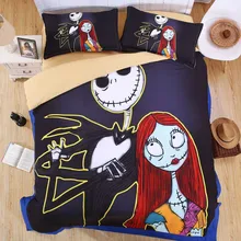 5D Nightmare Before Christmas Bettwäschesatz Kinder Kinder Bettbezug jungen Mädchen Bett Set Twin Voll Königin King Size Kostenloser verschiffen