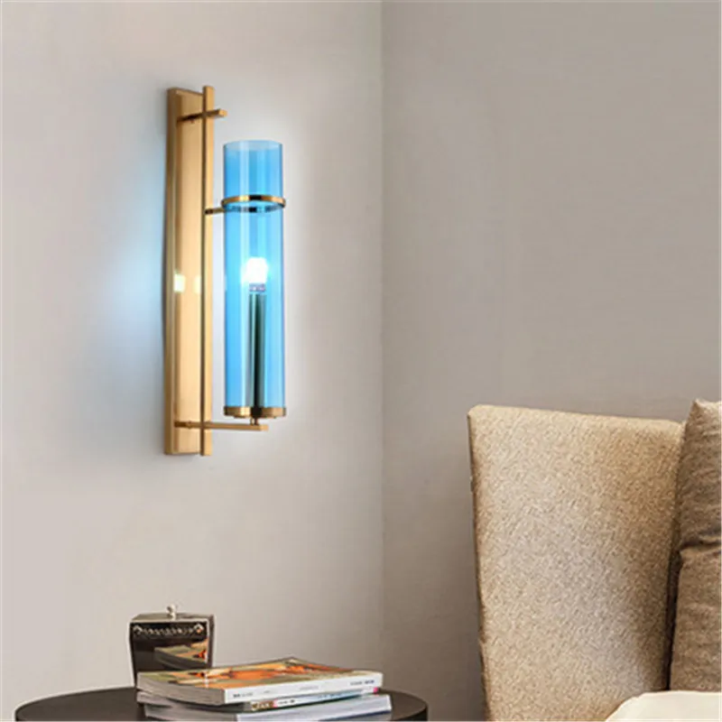 

Nordic Designer Postmodern Living Room Wall Lights Personality Simple Bedroom Bedside Lights Creative Staircase Aisle Wall Lamp