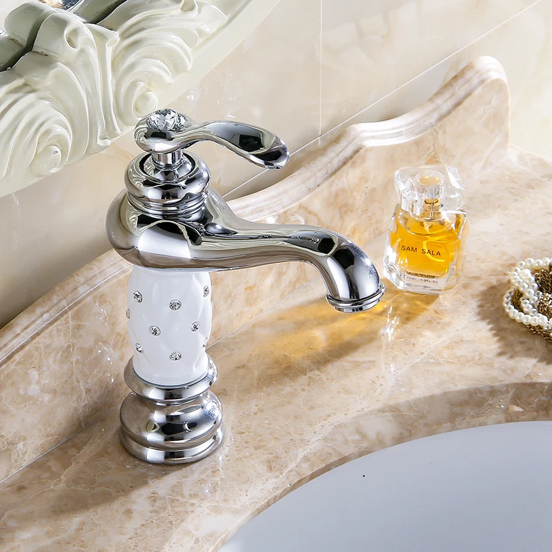 Basin Faucets Chrome Bathroom Sink Faucet Creative