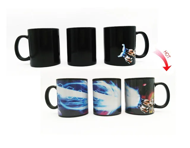 Dragon Ball Z cup Taza SON Goku кружка сенсорная Волшебная меняющая цвет чашка Супер Saiyan Caneca Хэллоуин и Рождественский подарок