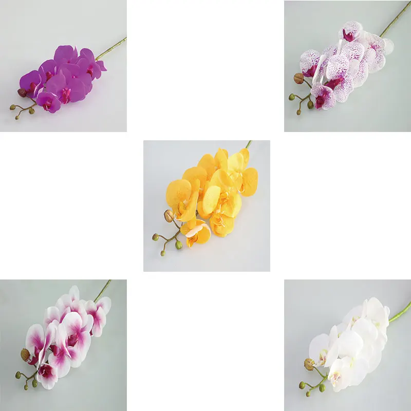 Flone Real Touch Butterfly Orchid Simulation Silk Orchid  Artificial Plant Flower For Wedding Home Office Party Decoration (16)