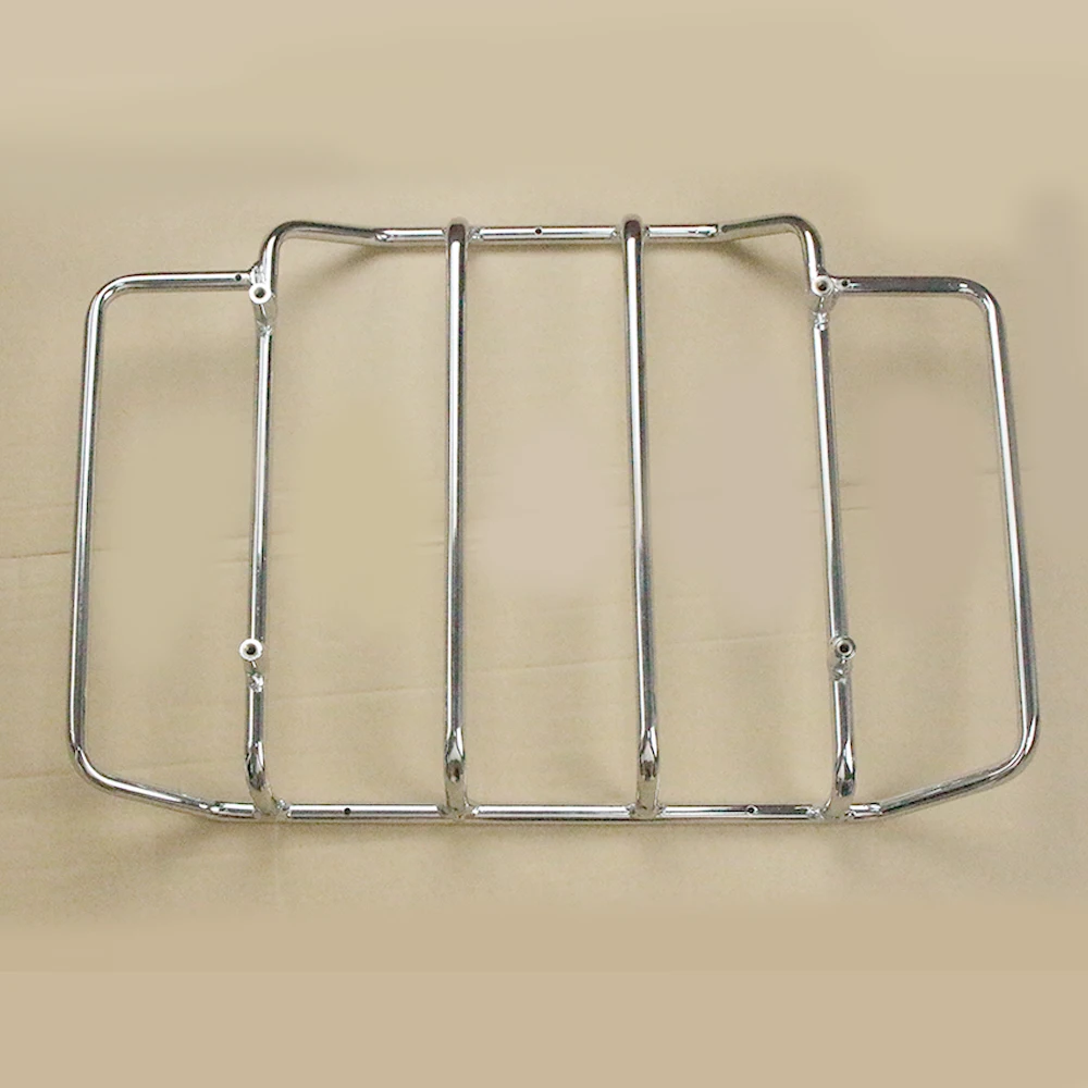 Motorcycle Chrome Trunk Luggage Rack Carrier Tour Pak Top Pack For Harley Touring Electra Glide Road King Street Glide 1984-