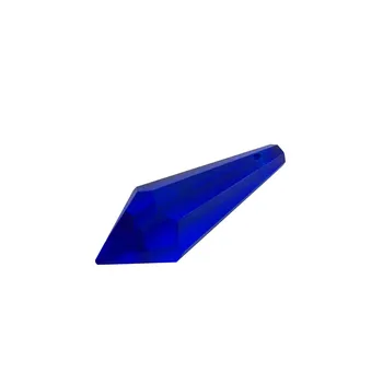 

38mm 50pcs Sapphire Crystal Icicle U-drop Prism Pendants Chandelier Parts For Ornament Accessories Free Shipping