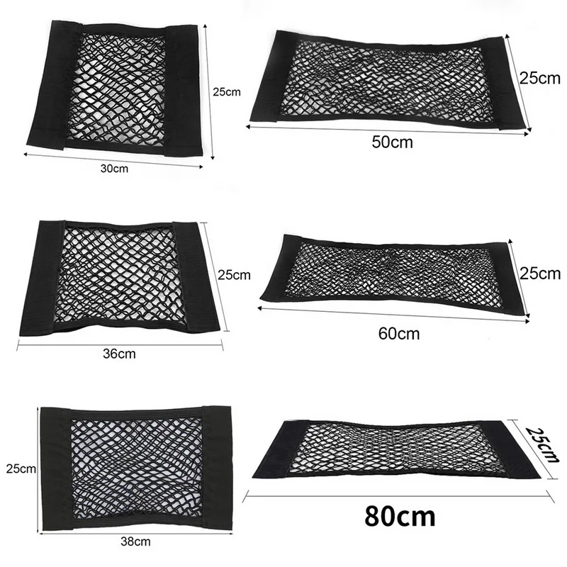 Сетки для багажника автомобиля организатор 2-Слои чистая Товары Универсальный хранения заднего сиденья средства ухода для автомобиля авто аксессуары сумка для хранения