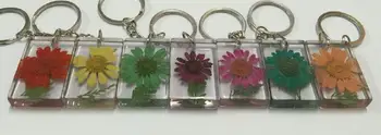 

Free Shipping 14 pcs Handmade Sunflower Keychain Sunflower Keyring Decoration