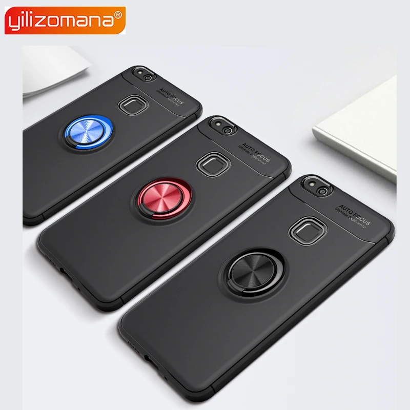 

YILIZOMANA Hot Sale light Magnetic Car Suction Ring Back Cover TPU Phone Case for HUAWEI P8 Lite P9 P10 Lite Plus P20 Pro