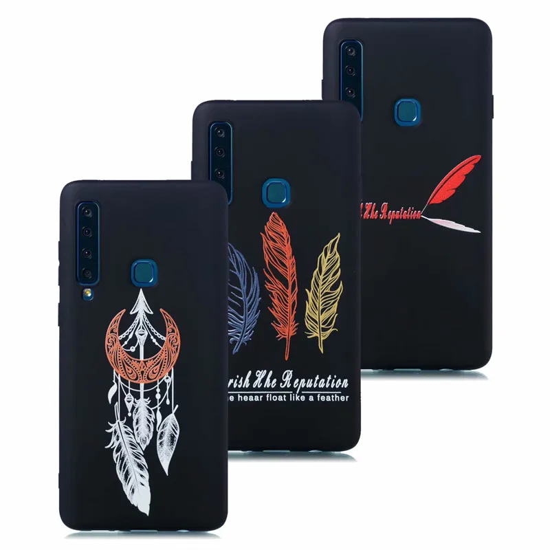 For Samsung Galaxy A6 2018 A7 A8 A9 Plus Phone Case Cover Soft TPU Silicone Anti-knock Back Covers Cases Capa | Мобильные телефоны