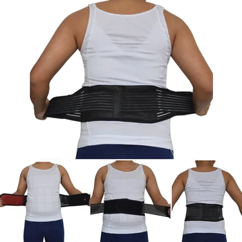 

Unisex Tourmaline Back Waist Support Belt Self-heating Warmer Lumbar Brace Belt Magnetic Orthopedic Double Pull Strap Lower Pain