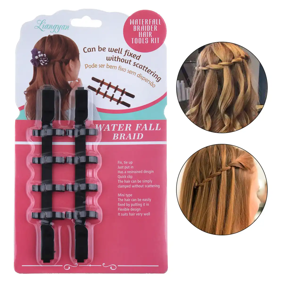 2pcs Braid Clip Hair Styling Tool Twist Braiding Centipede Plait Braider DIY
