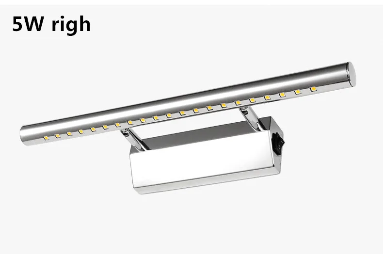 Горячая светодиодный настенный светильник 105 см 70 см 55 см зеркало для ванной комнаты Санузел Настенные светильники Алюминиевые boby& нержавеющая сталь ZJQ0009
