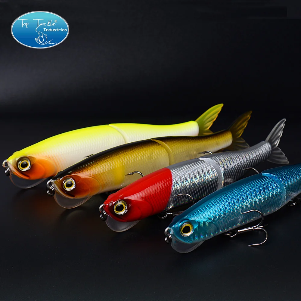 High Quality 2 Segement Jointed Bait Swim baits Crystal Mouth with Soft