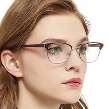 OCCI CHIARI, Ретро стиль, нержавеющая сталь, металл, женские очки для близорукости, прозрачные линзы, оптические очки Gafas W-CASANA