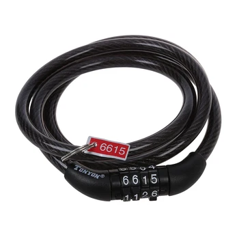 

TONYON Bike Bicycle Motorbike Combination Cable Lock Anti Thief Security 4 Digit