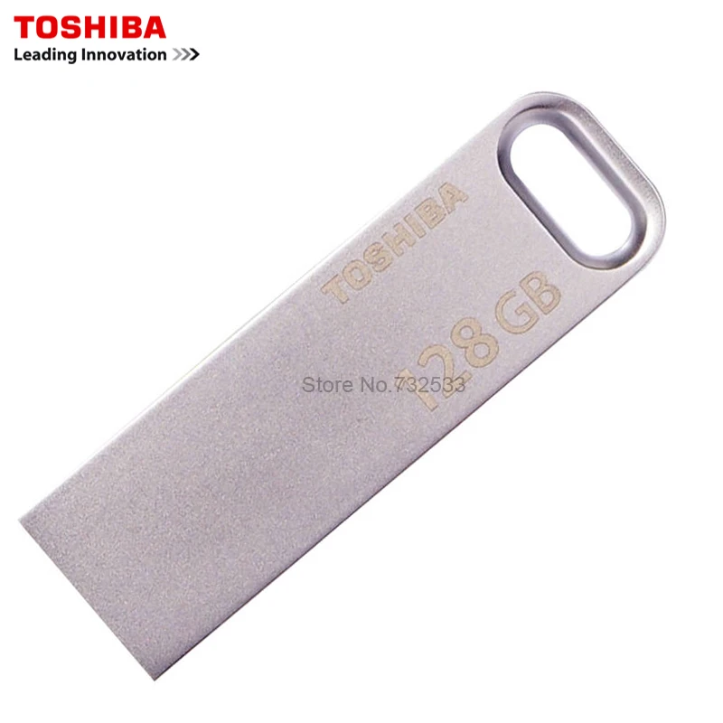 TOSHIBA USB3.0 U363 USB флеш-накопитель 128 Гб 64 ГБ 32 ГБ металлический водонепроницаемый флеш-накопитель кольцо для ключей ручка драйвер устройство для хранения U диск