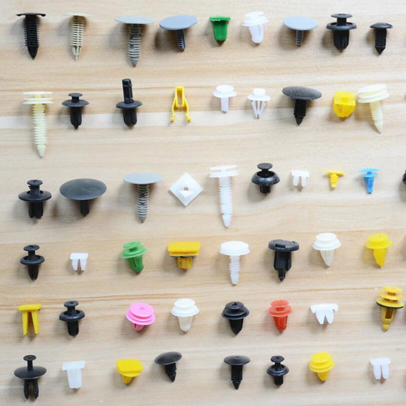Skup 500 sztuk uniwersalny mieszane samochodowe klipy mocujące zaciski mocujące zderzaki samochodu ustalający samochodów zapięcia nity na panel drzwi błotnik liniowy dla wszystkich samochodów