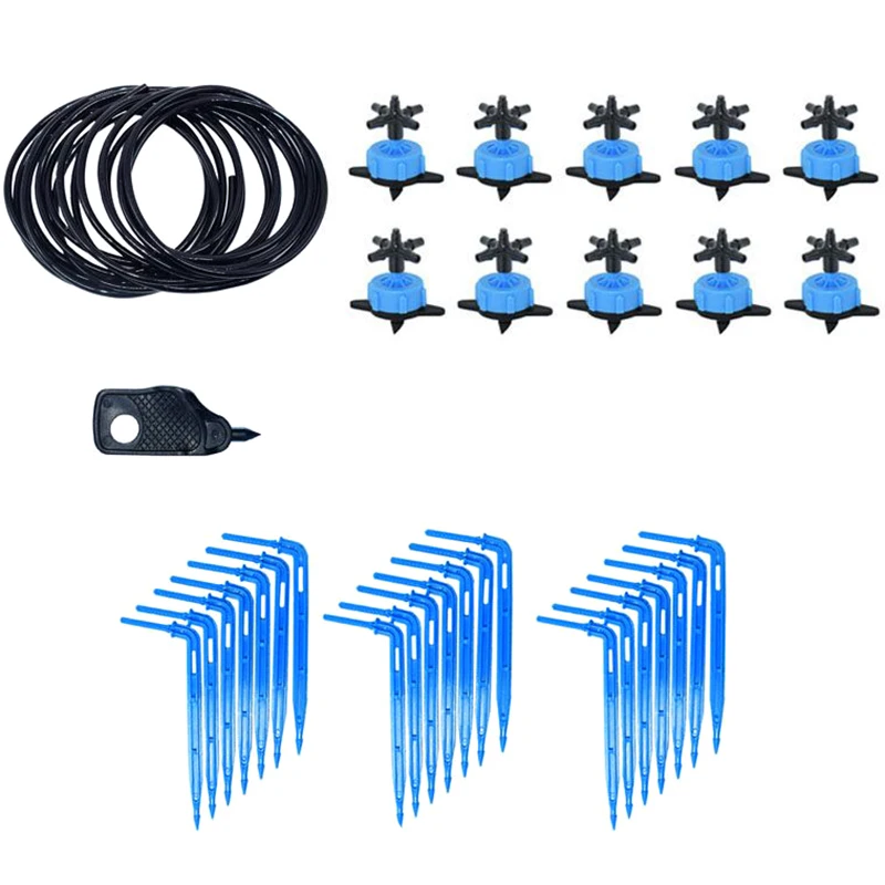 

Greenhouse Drip Irrigation 4-Way Drip 2-Way Transmitter Irrigation System Potted Plants With Greenhouse Suite