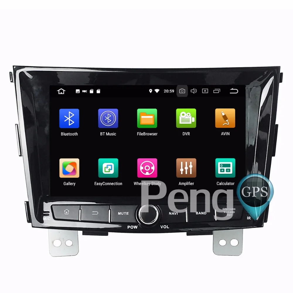 Clearance 4G+32G Octa Core 2 Din Stereo Android 8.0 Car Radio for SsangYong Tivolan 2014 GPS Navigation CD DVD Player Bluetooth headunit 2