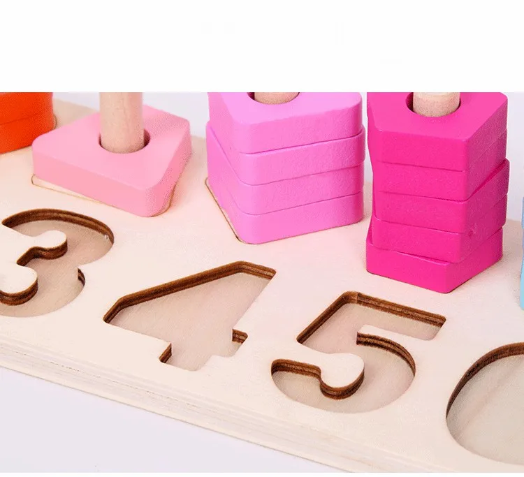 Монтессори математические игрушки Цифровая форма сопряжение обучения дошкольников счетная доска детские развивающие деревянные игрушки для детей подарок