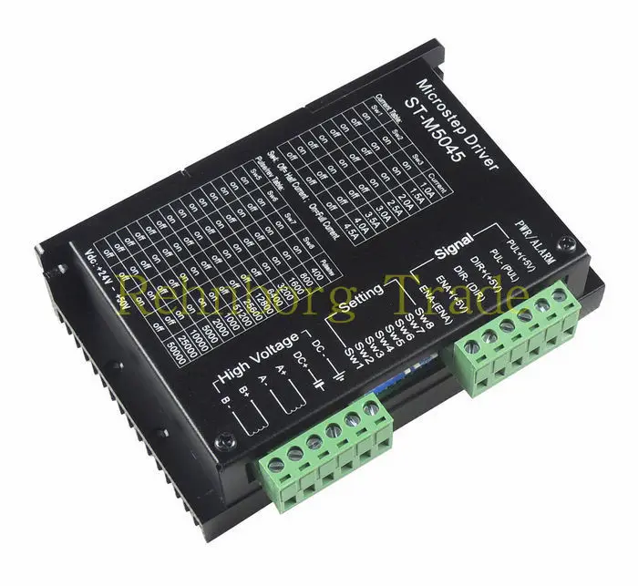 

3pcs 24-50VDC 256 Subdivision ST-M5045 replace M542,2M542 CNC Micro-Stepping Name23 Stepper Motor Driver Bi-polar 2phase 4.5A