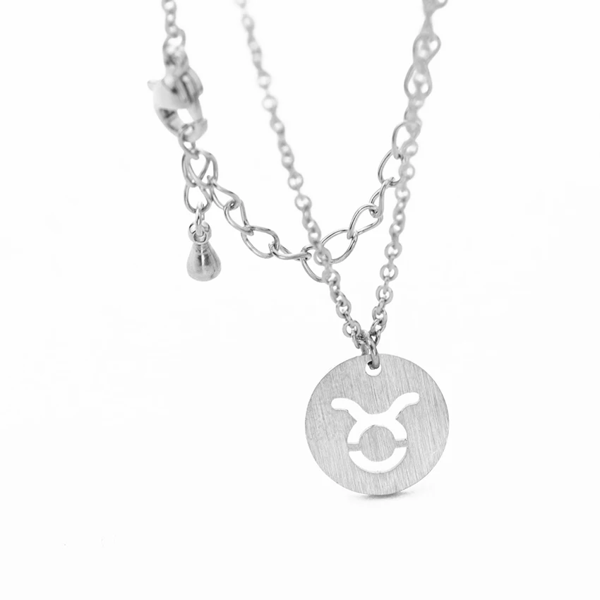 Colgante De Zodiaco Géminis En Plata De Ley 925 - 15 Mm, Cadena Incluida - Joyería De Horóscopo Para Regalo
