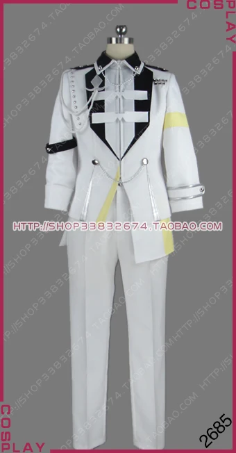 

Tsukiuta Procellarum September Nagatsuki Yoru King of Natural Airheads Current Stage White Uniform Cosplay Costume S002