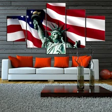 5 шт. День Независимости празднование Праздничное оформление картина американский флаг настенное искусство картина Статуя Свободы плакат хороший подарок