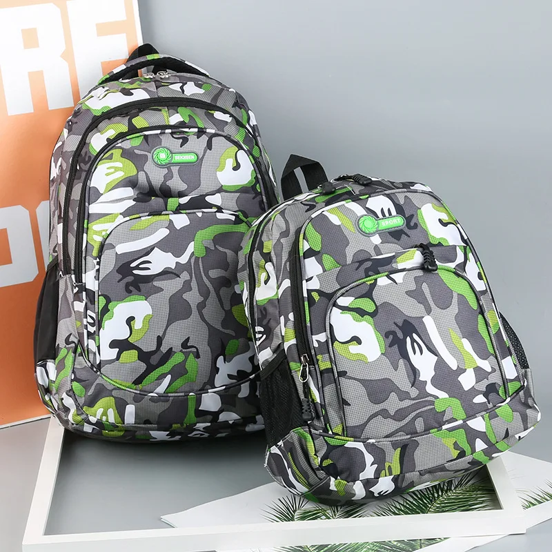 Bolsas escolares impermeables de camuflaje de 2 tamaños para niñas y niños Mochila ortopédica para niños bolso de libros Mochila Escolar de Mochila