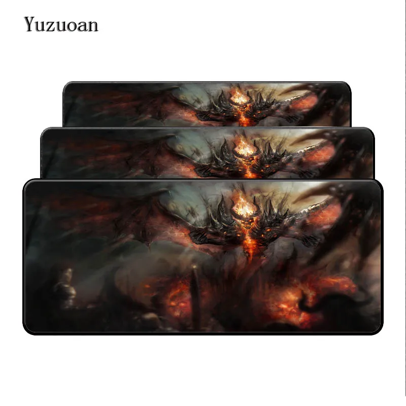  Yuzuoan DOTA 2 Ultimate Gaming Mousepad Natural Rubber Gamer Large Lock Edge Mouse Mat Pad Game Com