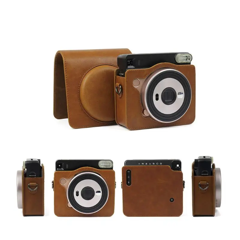 

Camera Cover Case Bag PU Protective Carry Shell Removable Strap for Fujifilm Instant Instax Square SQ6