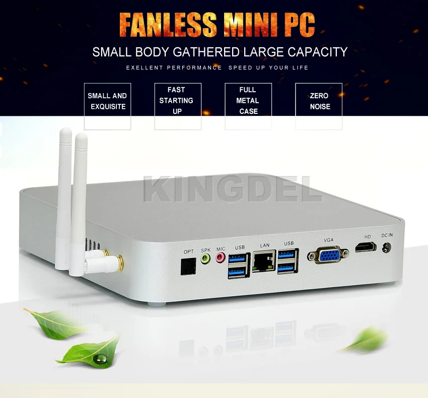 Тонкий клиент HTPC неттоп Intel Celeron n3150 до 2.08 ГГц HD Графика HDMI 2 * COM RS232 Micro PC nc790