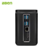 Bben Mini PC Windows 10 Ubuntu Intel X5-Z8350 Quad Core Оперативная память 4 ГБ Оперативная память 64 ГБ Встроенная память Wi-Fi BT4.0 HDMI 2MP Камера мини-компьютер MN-C200