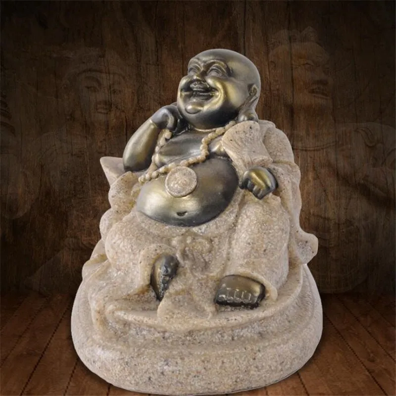 Статуэтка Будды Fengshui из смолы искусственная песчаная скульптура индуистские