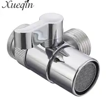 Xueqin для дома, ванной комнаты, кухни, бассейна, раковины, кран, латунь, отвод, полированный хром, водопроводный фильтр, клапан, запасная часть