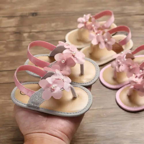 Фото 2019 Toddler Flower Sandals Kid Baby Girl Clogs Summer Casual Infant Crib Shoes First Prewalker | Мать и ребенок
