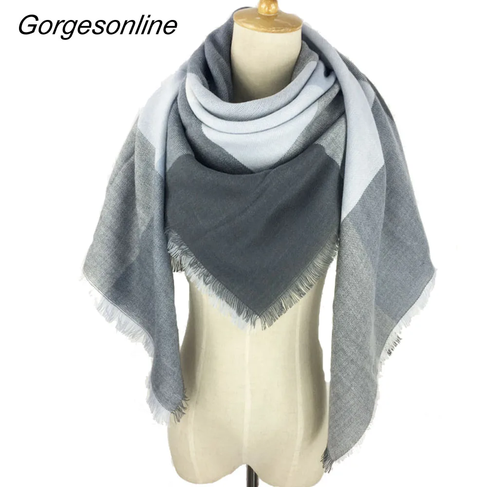 Очень красивая негабаритная квадратная шаль дизайн зимнее Клетчатое одеяло шарф платье