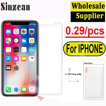 

Sinzean 100pcs For IPHONE XS MAX/XR 2.5D Clear Tempered glass For IPHONE 4s/5s/6s/7 Plus/8 Plus Screen Protector Film in opp bag