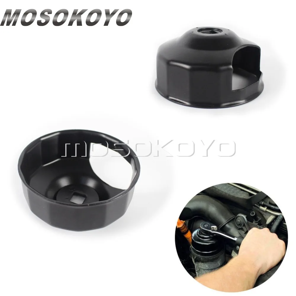 

Black Steel 76mm 14 Flutes Oil Filter Wrench End Cap Wrench Tool for Harley XG Model 2015-Up