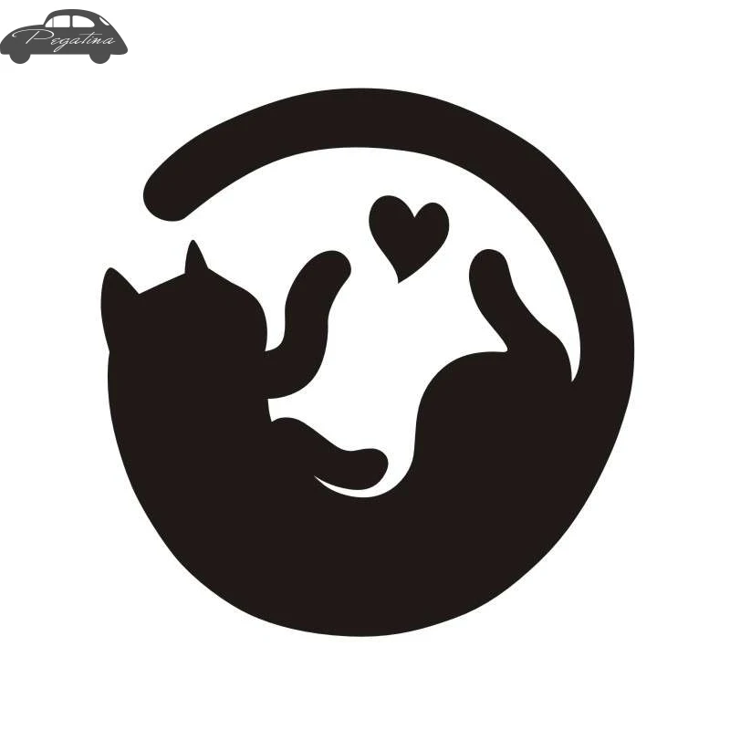Pegatina Car Cat Sticker Pet Shop Decal Posters Vinyl Wall Art Decals Quadro Parede Decor Mural Cat Pussy Sticker
