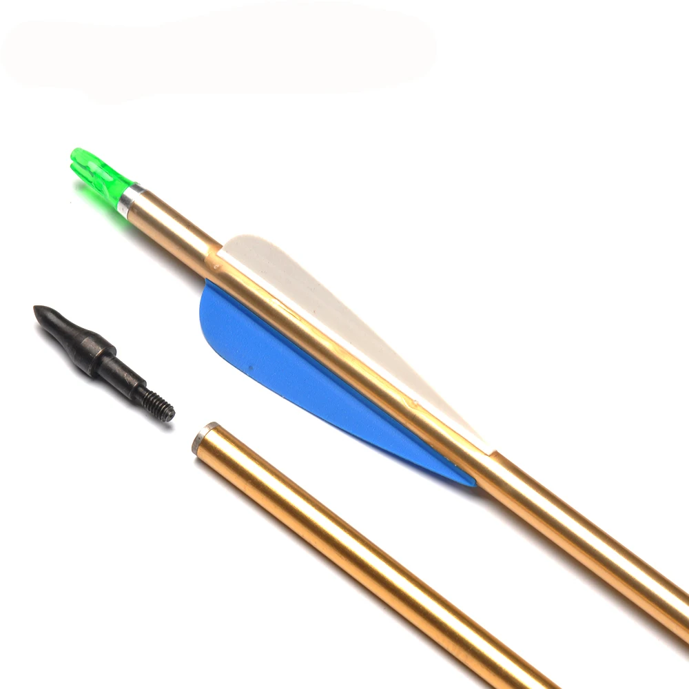 Setas de Alumínio Tiro com Arco 500 para 50lbs 31.5 Polegada od 7.8mm Coluna Composto Arco Recurvo Caça 6 - 12 24 Pçs 10 High Quality Esporte e Lazer