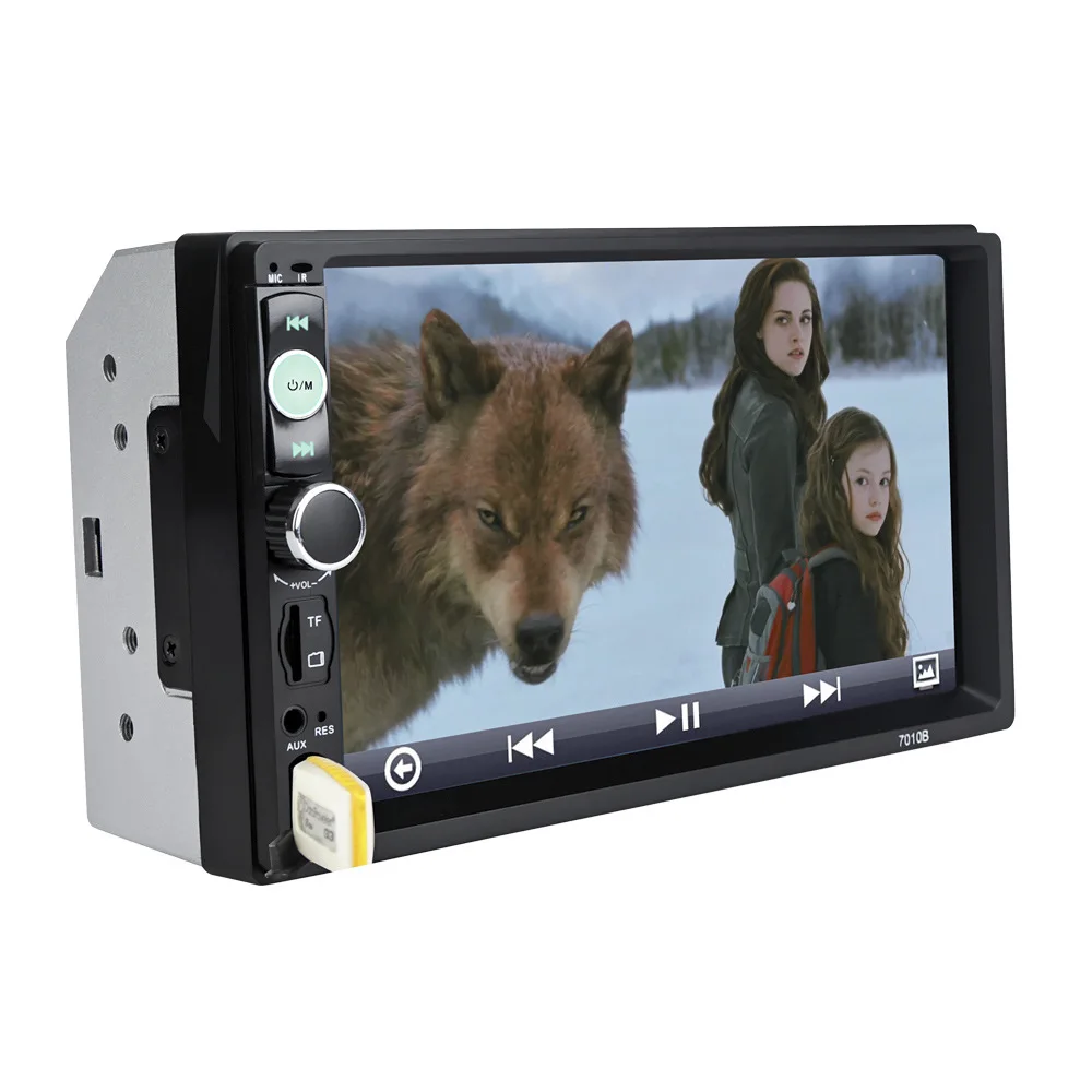 

2017 Double 2 DIN Car Bluetooth Audio 7in HD Radio In Dash Touch Screen Stereo MP3 MP5 Player 7010B USB Steering Wheel Contr