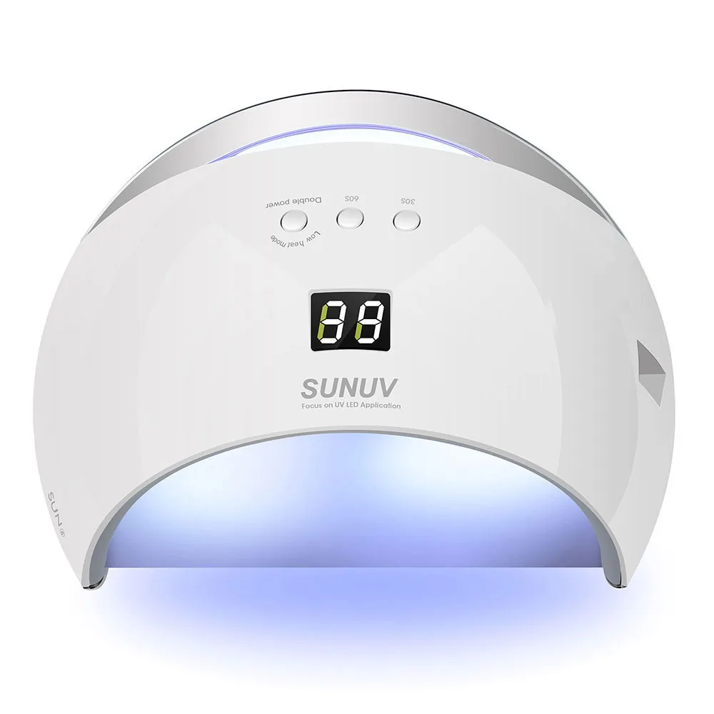 SUNUV-SUN6-Smart-Lamp-Nail-LED-UV-Lamp-Dryer-Metal-Bottom-LCD-Timer-Multicolors-for-Curing