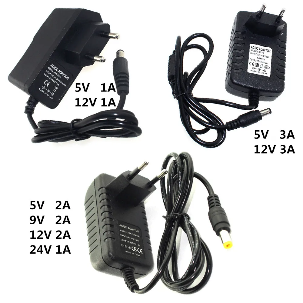 

Led Driver Power Supply Adapter DC 5V 9V 12V 24V 1A 2A 3A Lighting Transformers 5 12 V Volt Charger Supply Universal Switching
