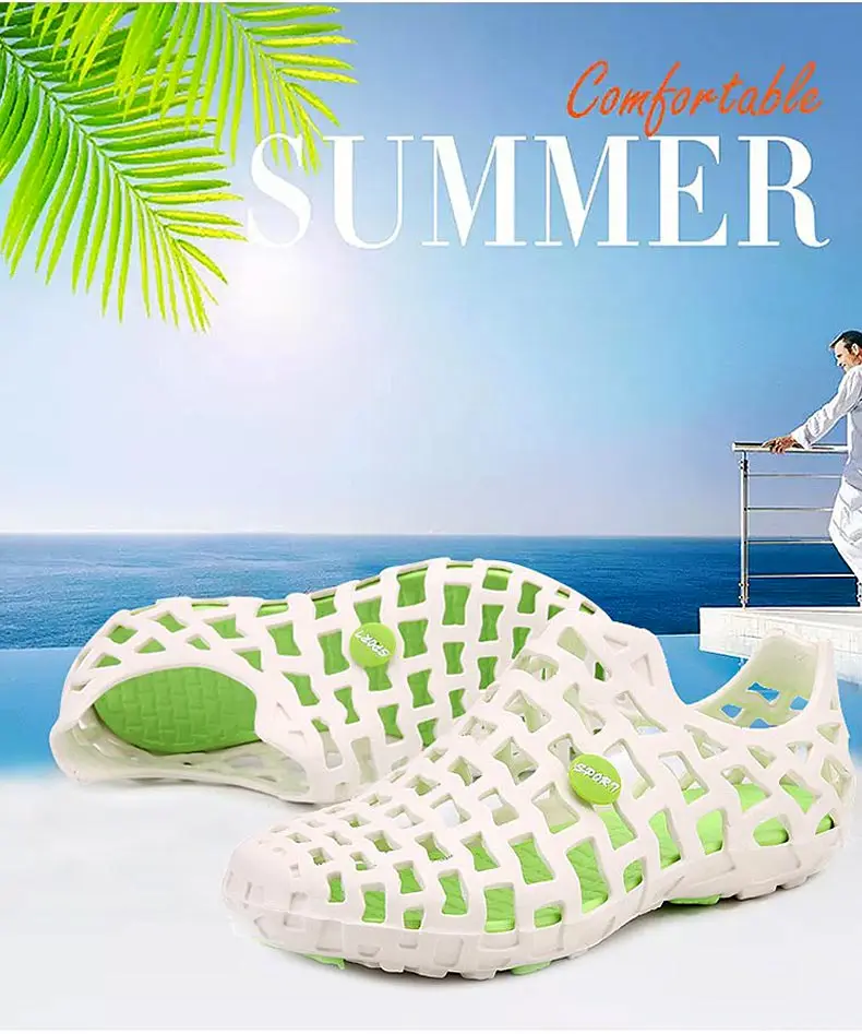 1 (30)Hollow Wading Shoes Breathable Aqua Shoes Beach Sandals Adult Slippers Sport Upstream Shoes Women Diving Socks 