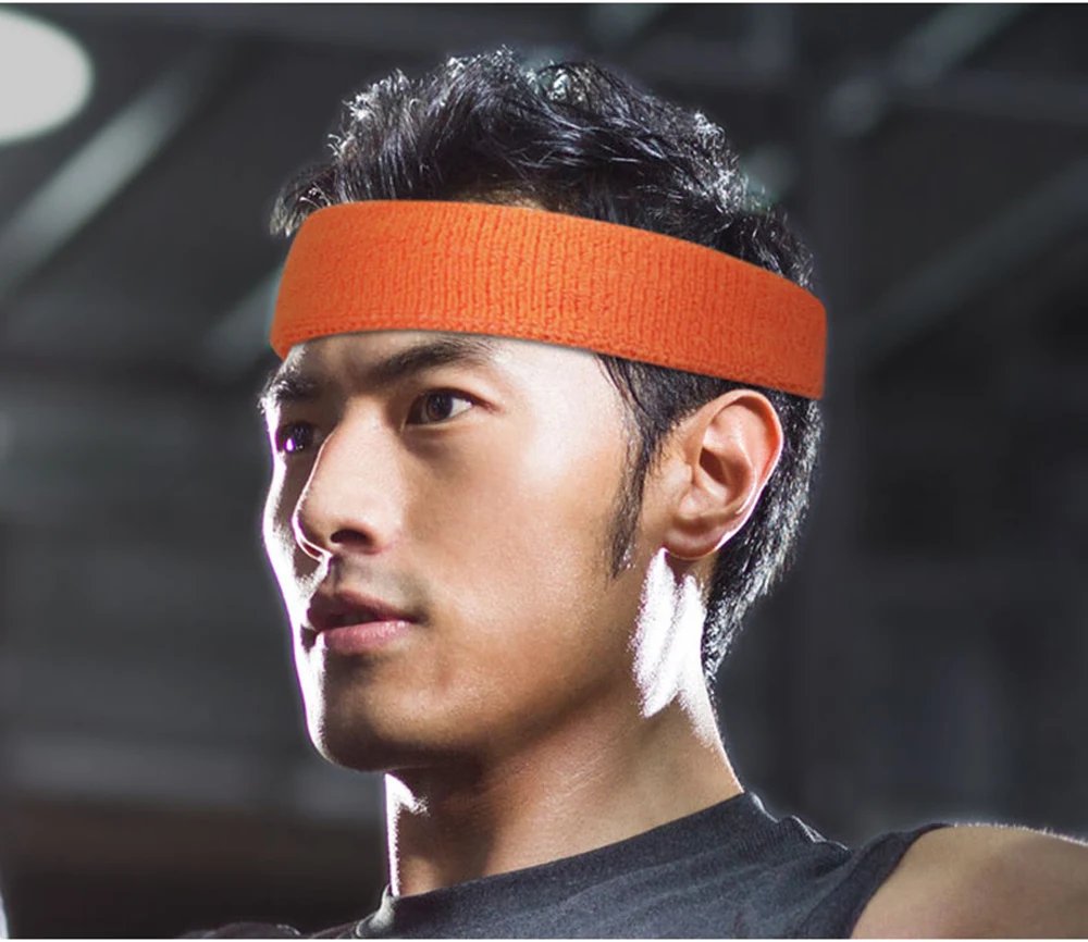 Sweatbands оголовье Йога баскетбольный спортзал теннис спортивный Фитнес стрейч руководитель группы волос Zweetband Hoofd Для мужчин Для женщин повязка от пота