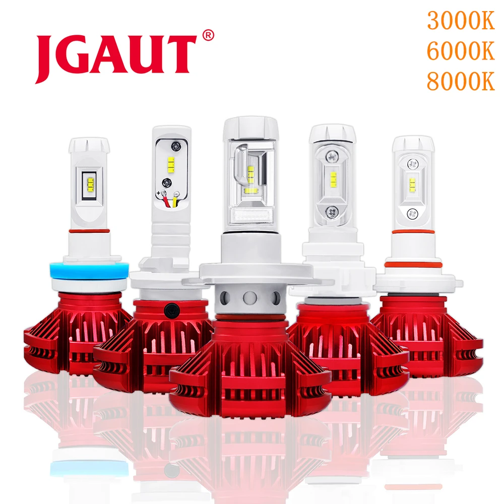 

JGAUT H7 LED Car light H1 H3 H4 Fog Bulbs Automotive Lamp X3 H11 9005 9006 CSP 16000LM Headlight 3000K 6000K 8000K Blue Yellow